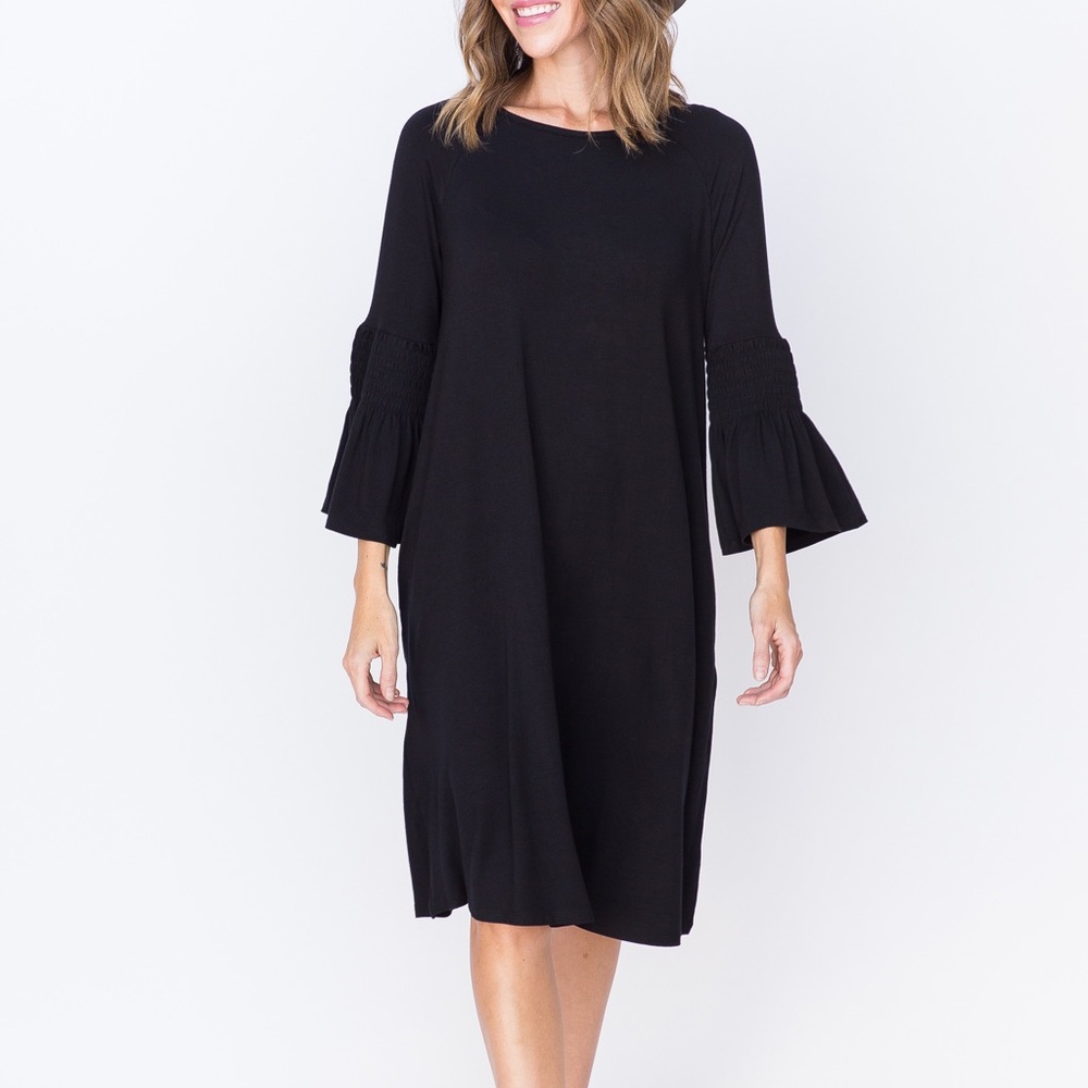 Flowy black dress